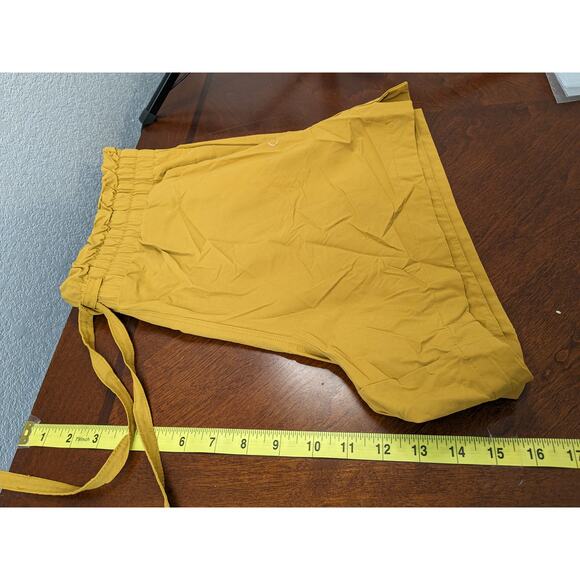 Gap Fit Casual Shorts M Camel Tan High Rise Elastic Waist Everyday Lounge Staple - Picture 6 of 8
